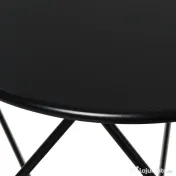 HOMCOM masuta geometrica, otel 54x54x44cm, negru 