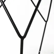 HOMCOM masuta geometrica, otel 54x54x44cm, negru 