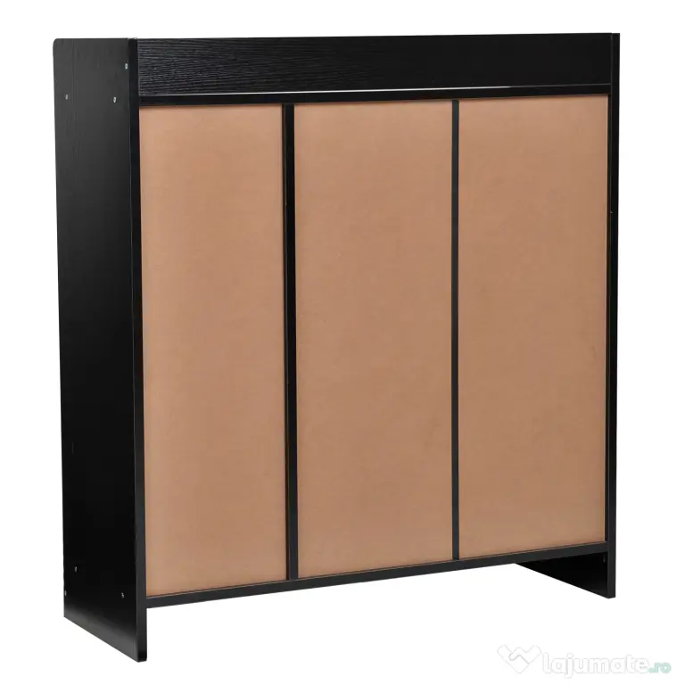 HOMCOM Dulap pentru Pantofi, Organizator Încălțăminte cu Design Compact, 83x30x90 cm, Negru | Aosom Romania