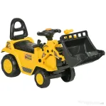 HOMCOM Escavator pentru Copii cu Cupă și Spațiu de Depozitare Ascuns, în PP și ABS, 80x26.5x39 cm, Galben și Negru