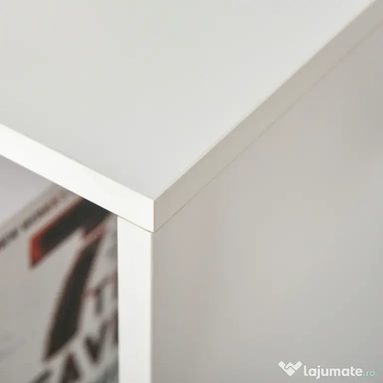 HOMCOM Bibliotecă Modernă cu 6 Cuburi în Lemn, 65.5x30x97.5 cm, Alb