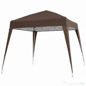 Outsunny Foisor Pliabil 2.4x2.4m, Foisor de Gradina Structura 