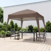 Outsunny Foisor Pliabil 2.4x2.4m, Foisor de Gradina Structura 