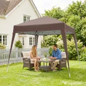 Outsunny Foisor Pliabil 2.4x2.4m, Foisor de Gradina Structura 
