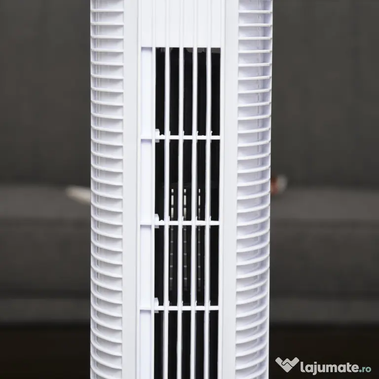 HOMCOM Ventilator tip Coloana Turn cu Telecomanda si Oscilatie, 3 Functii 3 Viteze, Timer 7.5 Ore, Ф20x78.5cm | Aosom Romania