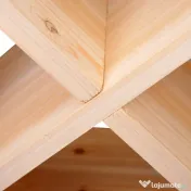 HOMCOM Raft pentru Sticle de Vin și Lichioruri, Capacitate 24 Sticle, Lemn Natural, Design Elegant | Aosom Romania
