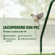 Mini Seră Outsunny pentru grădină și balcon din plastic PE și oțel cu închidere cu fermoar, 99x71x60 cm, de culoare alb transparent | Aosom Romania