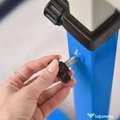 HOMCOM Bară pentru Gimnastică Artistică sau Dans Clasic Reglabilă în Înălțime 92-150 cm, Albastru | Aosom Romania 