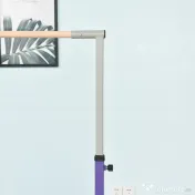 HOMCOM Bară de Gimnastică pentru Copii 3+ Ani cu Înălțime Reglabilă, Oțel și Lemn de Fag, Violet | Aosom Romania