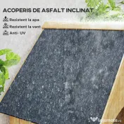 Outsunny Magazie de Scule de Gradina din Lemn Impermeabila cu Usi si Rafturi, 77.5x54.2x179.5 cm 