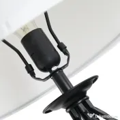 HOMCOM set 3 lampi (2 de masa, 1x lampa de podea) 