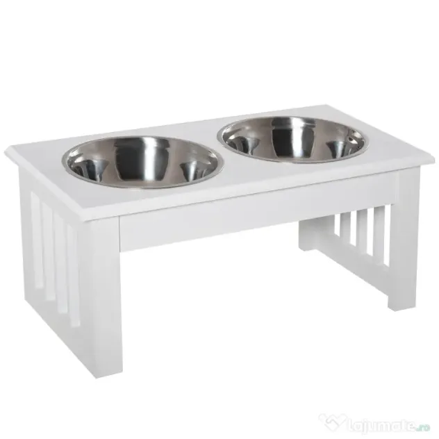 PawHut boluri hrana animale, suport inclus, 44x24x15cm | Aosom Romania
