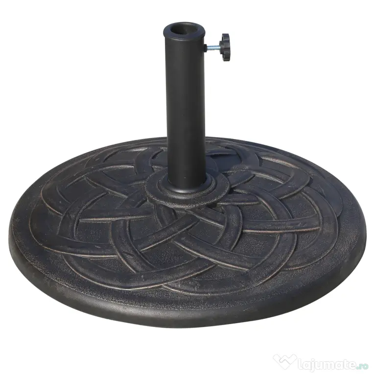Baza pentru Umbrela de Gradina Outsunny din Rasina, Φ54.5cm 19kg, Bronz | Aosom Romania