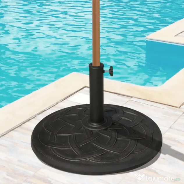Baza pentru Umbrela de Gradina Outsunny din Rasina, Φ54.5cm 19kg, Bronz | Aosom Romania