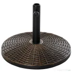 Outsunny Bază Rotundă Umbrelă, Plastic, 25kg, pentru Stâlpi 35/38/48mm, Bronz | Aosom Romania