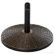 Outsunny Bază Rotundă Umbrelă, Plastic, 25kg, pentru Stâlpi 35/38/48mm, Bronz | Aosom Romania 