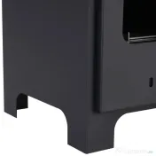 HOMCOM Semineu pe Bioetanol incalzitor soba cu bietanol aparat de incalzire 1.5L in Otel Fara Cos Negru 40 x 30 x 50 cm | AOSOM RO 