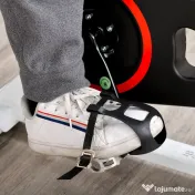 HOMCOM Bicicletă de Fitness Spinning, Spin Bike Profesională pentru Casă, Volantă de 8 kg, Ecran LCD, Rezistență Reglabilă și Senzori de Puls