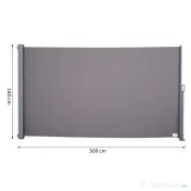 Copertina de Soare Laterala Outsunny, Tip Rulou (3x1.6m), Aluminiu si Poliester | Aosom Romania