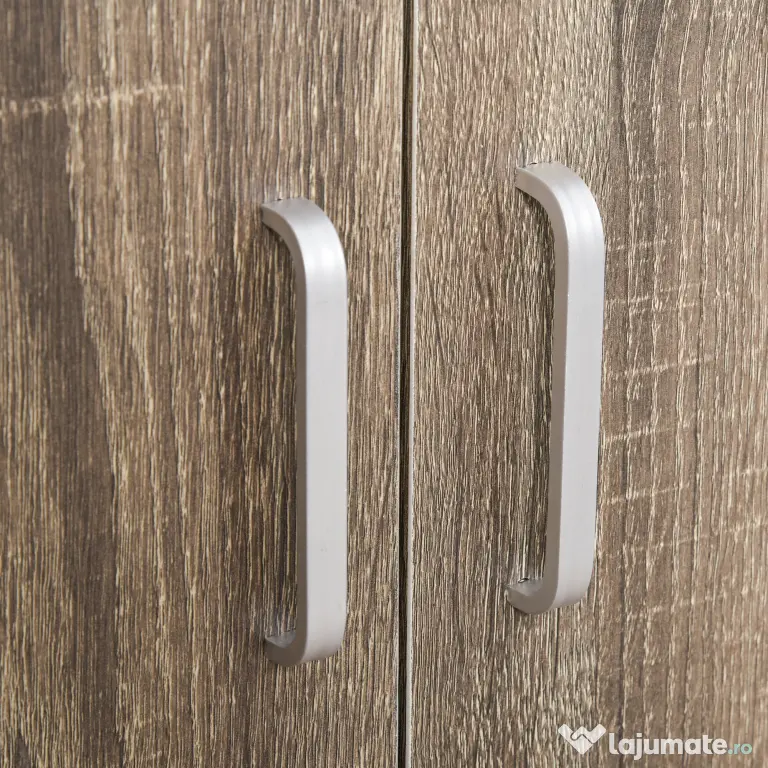Mobilier Bucatarie cu 4 Roti, Dulapior cu Etajera din PAL, Lemn 60,4x40,3x97cm HOMCOM | Aosom Romania