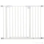 PawHut Poartă Extensibilă pentru Câini cu Montare prin Presiune, Barieră Închidere Automată și Extensie, 86x76.2 cm, Alb | Aosom Romania