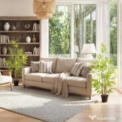 Outsunny Set 2 Plante Bambus Artificiale – 120 cm cu Ghiveci 