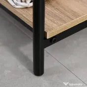 HOMCOM Set Hol cu Cuier, Bancă și Suport pentru Pantofi, Stil Industrial, Mobilier pentru Intrare, Metal și Lemn | Aosom Romania 