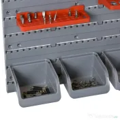 DURHAND 44bucati Suport container pentru scule cutii reglabile si detasabile montabil pe perete 