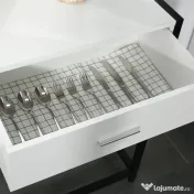 HOMCOM Consolă Modernă cu 2 Sertare, Masă pentru Hol sau Living, Design Elegant, 120x34x81 cm | Aosom Romania 