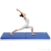 HOMCOM Saltea de Gimnastică Pliabilă și Antiderapantă 180x60x5 cm Albastru | Aosom Romania