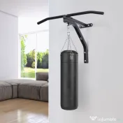 Cuier pentru sac de box HOMCOM Agatator cu montare pe perete Antrenament Kick Boxing MMA cadru acasa Fitness Antrenament Bara de tractiuni 