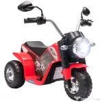HOMCOM Motocicleta Electrica pentru Copii 3 Roti Lumini Sunete Baterie 6V Viteza 2km/h