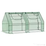 Outsunny sera din otel, copertina PE 180x90x90 cm, verde