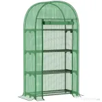 Outsunny sera de gradina, 80x49x160cm, verde