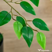 HOMCOM ficus artificial, ghiveci inclus, 135 cm, verde 