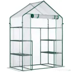 Outsunny Sera de Gradina din PE Impermeabila si Anti UV, 142x73x195cm - Verde