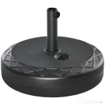 Outsunny Baza pentru umbrela rotunda Φ55cm din plastic de 30kg pentru stalpi de 38-48mm negru