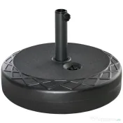Outsunny Baza pentru umbrela rotunda Φ55cm din plastic de 30kg pentru stalpi de 38-48mm negru