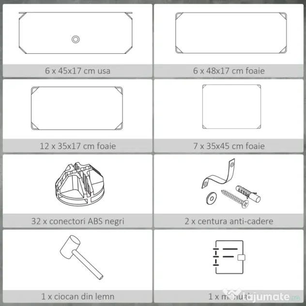 HOMCOM Mobilier Modular pentru Încălțăminte, 6 Cuburi Design Semicristal din PP și ABS, 45x35x17cm, Alb, Soluție Compactă | Aosom Romania