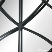 HOMCOM Oglindă de Perete cu Formă de Arc, Detalii Moderne și Cârlige, Oglindă din MDF și Sticlă, 60x93 cm, Maro și Negru | Aosom Romania