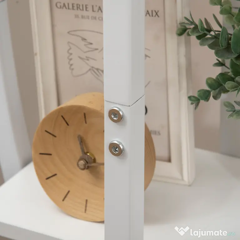 Outsunny Suport pentru plante cu 5 niveluri Scara in forma de jumatate de luna Suport pentru ghivece Raft pentru interior, exterior, camera de zi, studiu, balcon si dormitor