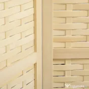 HOMCOM Separator de Cameră din Lemn și Bambus, Paravan Pliabil, Design Modern pentru Acasă și Birou | Aosom Romania