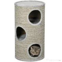 PawHut Turn Sisal pentru Pisici, Ansamblu cu Platforme Înveliș Moale, Φ38x70 cm, Gri | Aosom Romania