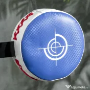 SPORTNOW Sac de Box pe Podea cu Bară Rotativă, Speedball și Țintă, din Oțel, HDPE și PU, 80.5x48x163-205 cm 