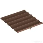 Outsunny Acoperiș pentru pergolă gazebo cu 10 orificii de drenaj, din poliester, 250x255 cm, pentru pergolă 3x3 m, culoare cafea