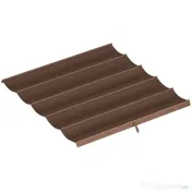 Outsunny Acoperiș pentru pergolă gazebo cu 10 orificii de drenaj, din poliester, 250x255 cm, pentru pergolă 3x3 m, culoare cafea 