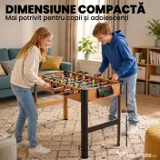 Homcom Masa Fotbal Arcade – Mini Joc Compact Cu 2 Mingi Incluse 