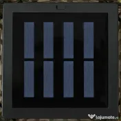 Lampa Outsunny de Gradina Solara cu Panou Superior de Reincarcare, din Otel si Ratan, 15.5x15.5x69 cm, Negru si Maro | Aosom Romania 