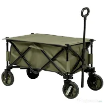 Outsunny Cărucior de Grădină 125L Pliabil cu Mâner și 5 Saci, 108x55x93 cm, Verde