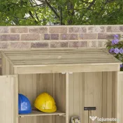 Outsunny Magazie de Gradina din Lemn pentru Depozitarea Uneltelor, Magazie de Gradina cu Usi Duble cu Magneti | AOSOM RO